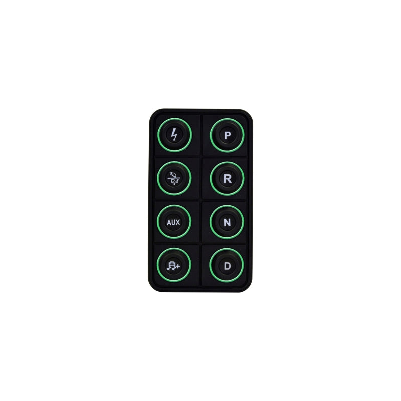 AEM EV 8 Button Keypad CAN Based Programmable Backlighting - 30-8400