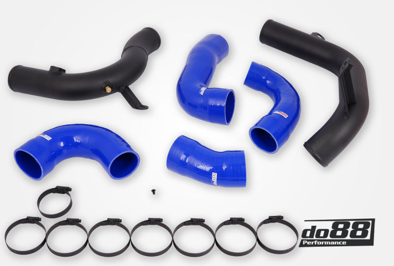 do88 VAG 2.0 TSI EA888 Gen4 (245hp) do88 Intercooler Pressure Pipes Blue Hoses - TR-340-DO88-2-B