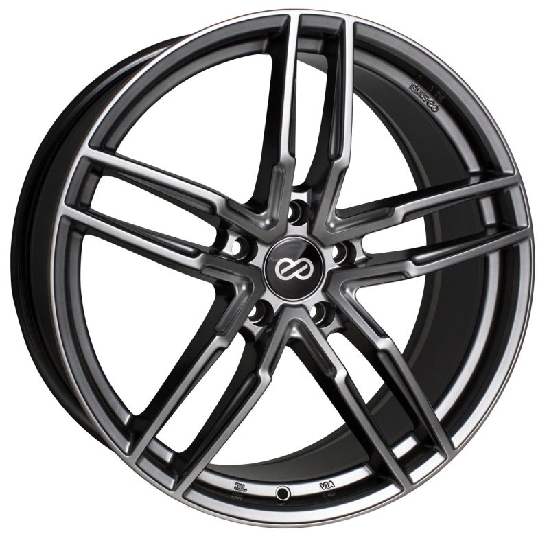Enkei SS05 18x8 5x110 40mm Offset 72.6mm Bore Hyper Gray Wheel - 511-880-5140GR