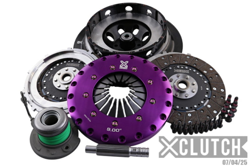 XClutch 18-24 Ford Mustang GT 5.0L 9in Triple Solid Organic Clutch Kit - XKFD23658-2G