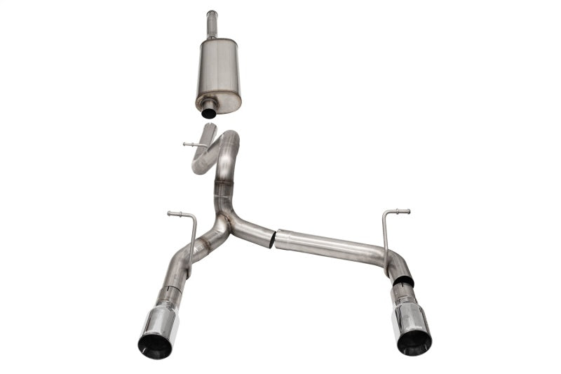Corsa 2018-2025 Jeep Wrangler JLU 3.6L 2.75in Sport Cat-Back Exhaust w/ 4in Tips - 21124