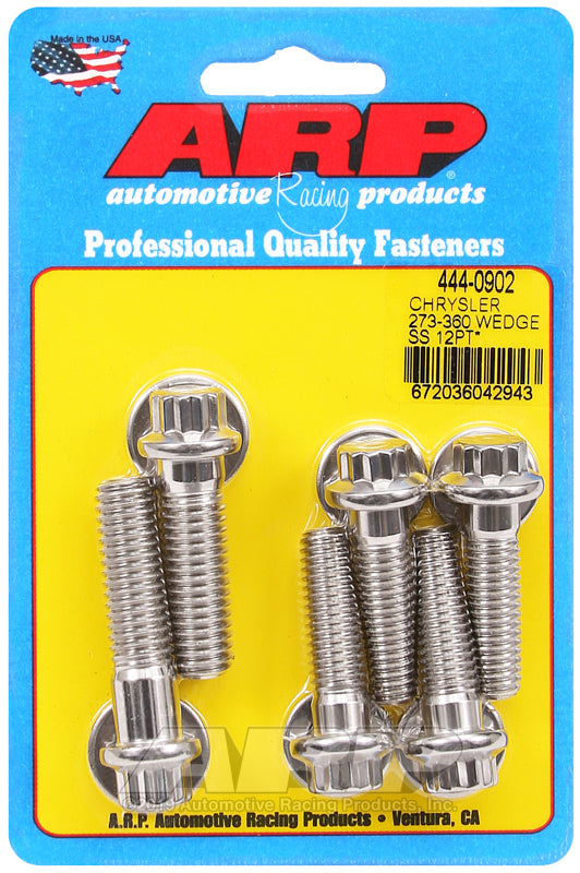ARP Chrysler 273-360 wedge SS 12pt bellhousing bolt kit - 444-0902