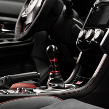 Load image into Gallery viewer, Cobb Subaru 6-Speed Weighted COBB Shift Knob - Black (Incl. Both Red + Blk Collars) - 213360-BK