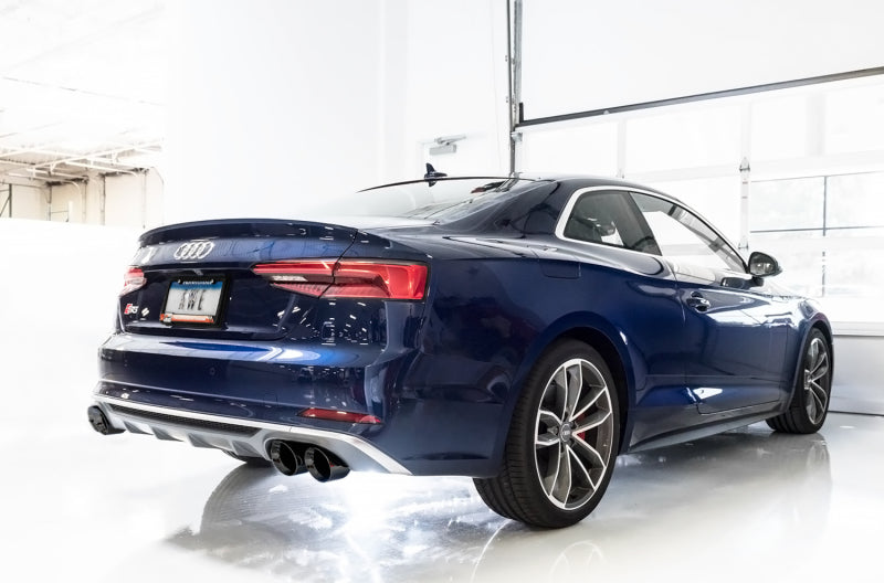 AWE Tuning Audi B9 S5 3.0T Touring Edition Exhaust - Black Diam Tips (102mm) - 3015-43092