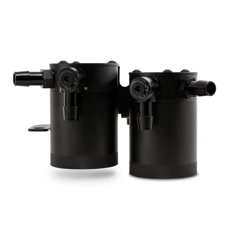 Mishimoto 09+ Nissan 370Z Direct Fit Baffled Oil Catch Can - Black - MMBCC-370Z-09PBE