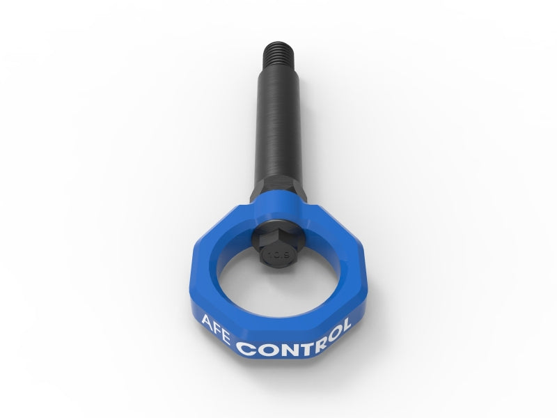 aFe Control Rear Tow Hook Blue BMW F-Chassis 2/3/4/M - 450-502002-L