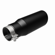 Load image into Gallery viewer, MagnaFlow Tip Stainless Black Coated Single Wall Round Single Outlet 5in Dia 3.5in Inlet 14.5in L - 35237