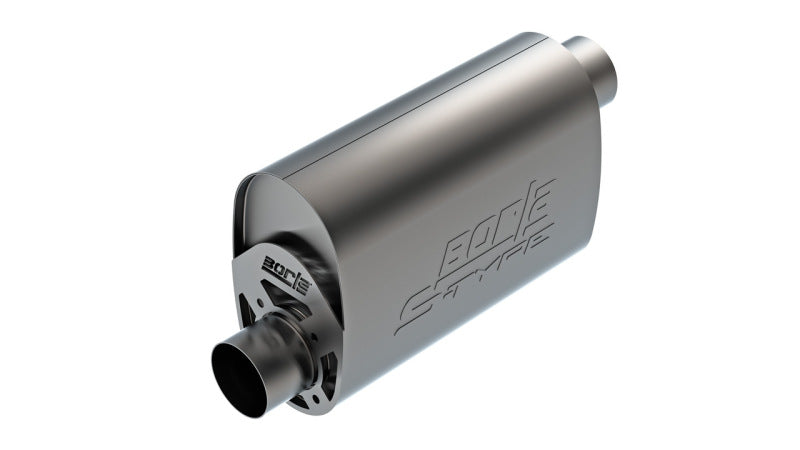 Borla CrateMuffler LS3 3in Offset In/Offset Out 14in x 4.35in x 9.10in Oval Muffler S-Type - 400959