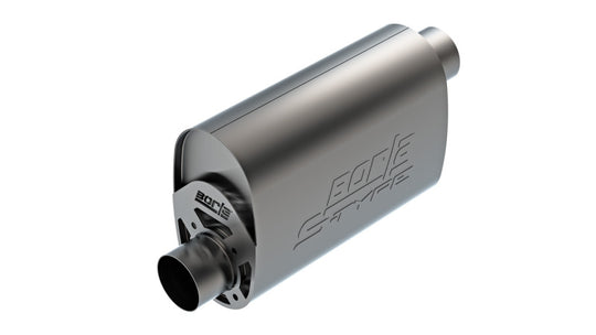 Borla CrateMuffler LS3 3in Offset In/Offset Out 14in x 4.35in x 9.10in Oval Muffler S-Type - 400959