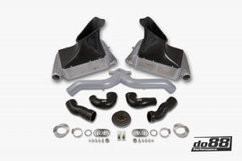do88 10-12 Porsche 911 Turbo/Turbo S (997.2) BigPack Intercooler Kit w/Silver Pipe - BIG-130SI