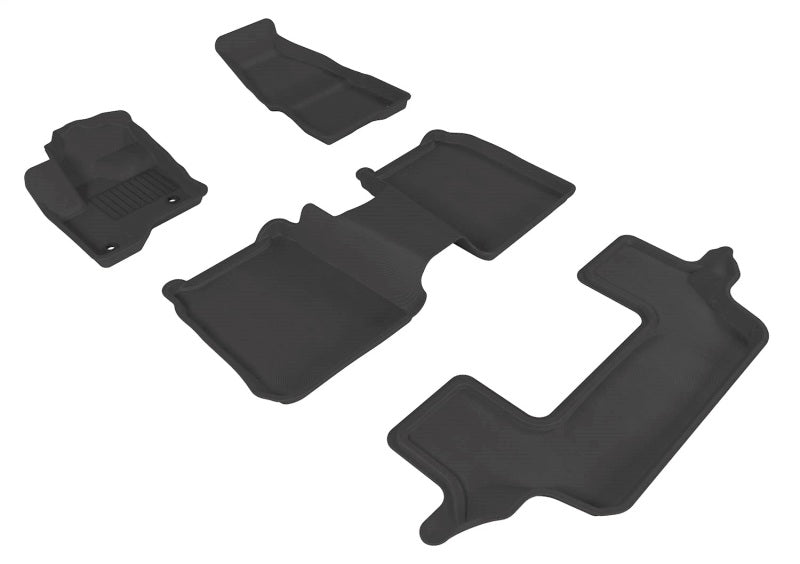 3D MAXpider 09-19 Ford Flex W/O 2nd Row Center Console Kagu Black Full Set (2 EYELETS) - L1FR02101509