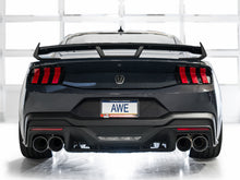 Load image into Gallery viewer, AWE 2024 Ford Mustang Dark Horse S650 RWD Track Edition Cat-Back Exhaust w/ Quad Chrome Silver Tips - 3020-42375