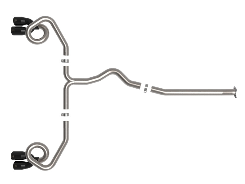 aFe POWER Takeda 3in to 2-1/2in 304 SS Cat-Back Exhaust w/ Black Tips 22-23 Subaru WRX H4-2.4L (t) - 49-36809-B