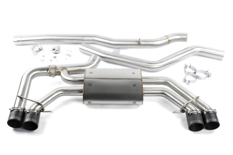 Dinan 18-25 BMW X3 M40i/X4 M40i (G01/G02) Valved Catback Exhaust System - Black Tips - D660-0099-BLK