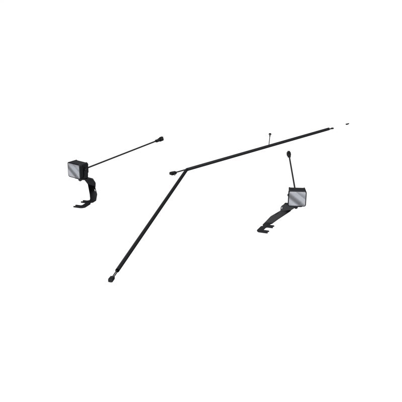 MBRP Ditch Light Kit Amber Flood Beam Ford Ranger Raptor 24-26 Upfitter Switch Models Only - SL5270-02FA