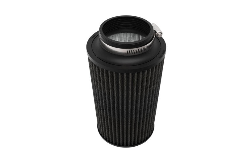 K&N Universal Clamp-On Air Filter 3-1/2in Flange ID 6in Base 5-1/4in Top 9in Height - RU-3111HBK