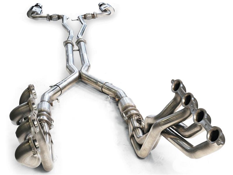 Kooks 2016 + Chevrolet Camaro SS LT1 3in Axle Back Exhaust System w/ Mufflers and Black Quad Tips - 22606260