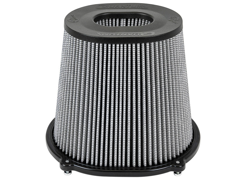aFe Quantum Pro DRY S Air Filter Inverted Top - 5in Flange x 8in Height - Dry PDS - 21-91132