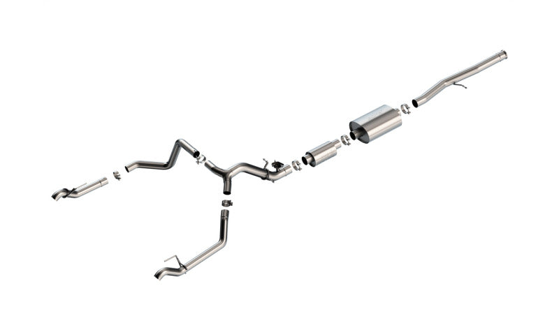 Borla 2024 Chevy Silverado 1500 6.2L V8 S-Type Catback Exhaust w/ Simulator (Use Fact. Fascia Tips) - 140993