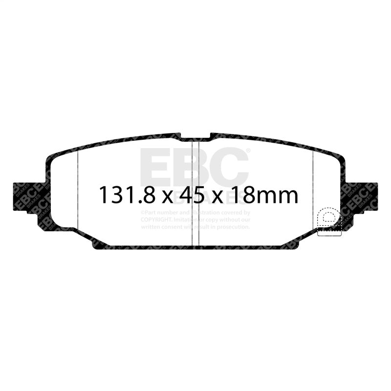 EBC 2018+ Jeep Wrangler (JL) 2.0T Extra Duty Rear Brake Pads - ED93101