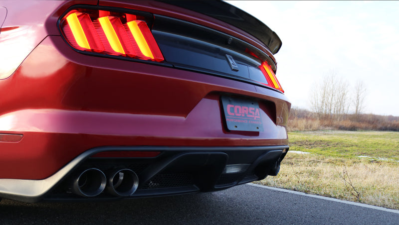 Corsa 2015-2020 Ford Mustang GT350 3in Double X Pipe Exhaust - 14347