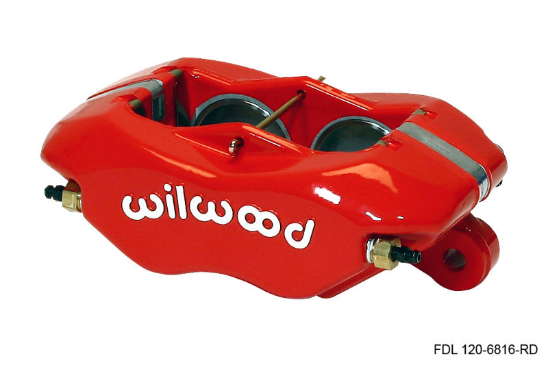 Wilwood Caliper-Forged Dynalite-Red 1.75in Pistons .81in Disc - 120-6816-RD
