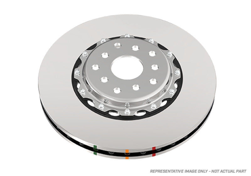 DBA 03-09 Porsche 911 996/997 GT3/GT3 RS (w/Iron Rotor) Front Left 5000 Series Slot Rotor w/Blk Hat - DBA52396BLKCSL