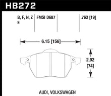 Load image into Gallery viewer, Hawk 00-02 Audi TT Base/Quattro 1.8L DTC-60 Race Front Brake Pads - HB272G.763