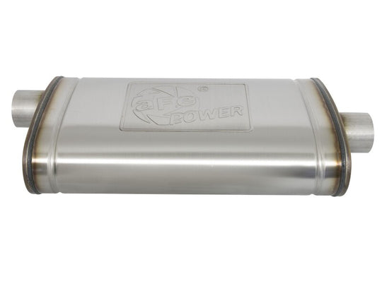 aFe MACH Force-Xp Muffler 3 IN ID Center/Offset x 11 IN W x 5 IN H x 22 IN L - Oval Body - 49M30016