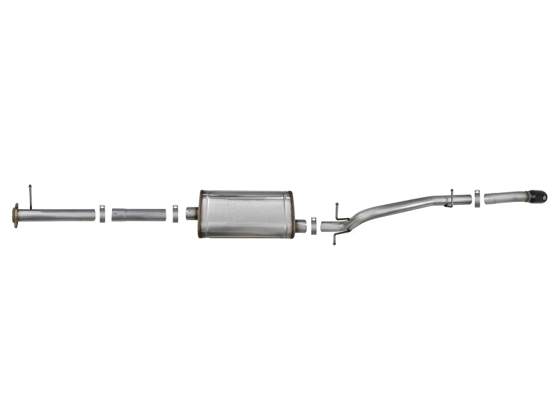 aFe MACH Force-Xp Hi-Tuck 3in. 409 SS C/B Exhaust 15-18 GM Colorado/Canyon L4-2.5L/V6-3.6L - Blk Tip - 49-44099-B