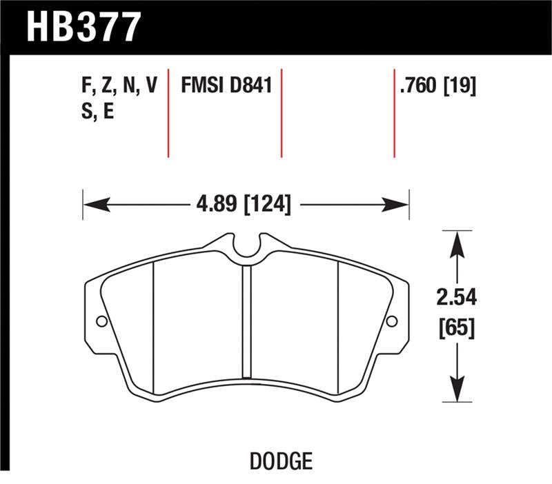 Hawk SRT4 HP+ Street Front Brake Pads - HB377N.760