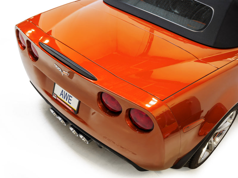 AWE Tuning 05-07 C6 Chevrolet Corvette 6.0L Touring Edition Axle-Back Exhaust w/ Chrome Silver Tips - 3015-42660