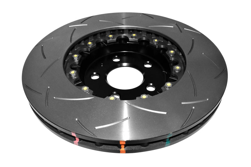 DBA 03-09 Porsche 911 996/997 GT3/GT3 RS (w/Iron Rotor) Front Left 5000 Series Slot Rotor w/Blk Hat - DBA52396BLKCSL