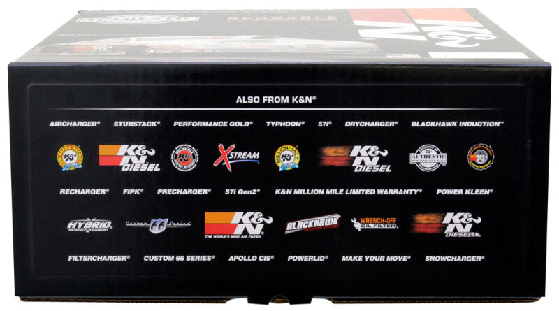 K&N Round Air Filter Assembly 5-1/8in FLG 11in OD 3-3/8in - 60-1150
