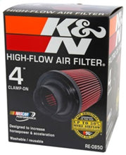 Load image into Gallery viewer, K&amp;N Universal Air Filter (4in. Flange / 6in. Base OD / 4-5/8in. Top OD / 6in. Height) - RE-0850