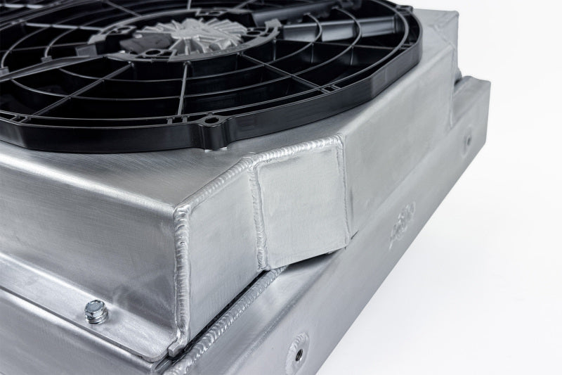 CSF Motorsport Radiator with Shroud - 14in SPAL Brushless Fans - Harnesses - 8374