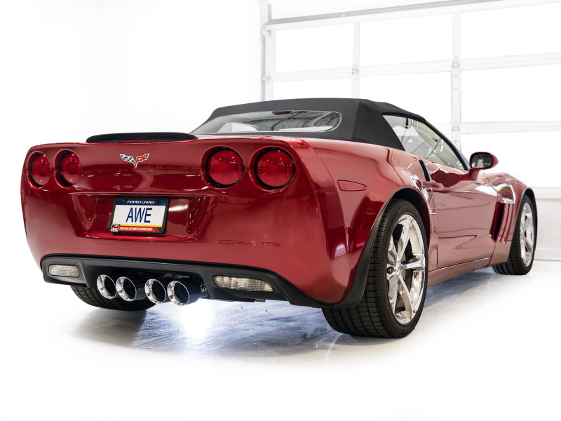 AWE Tuning 09-13 Chevrolet Corvette 6.2L Touring Edition Axle-Back Exhaust w/ Chrome Silver Tips - 3015-42662