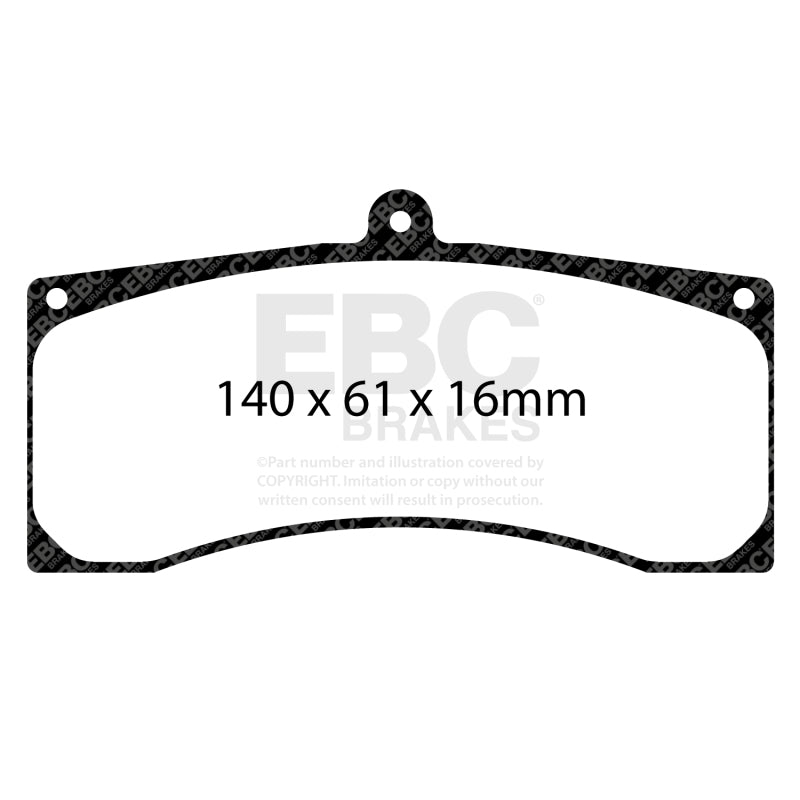 EBC Racing 18-22 Audi S1 Quattro (EKSRX Rallycross Racecar) SR-21 Sintered Race Front Brake Pads - DP8084.25SR21