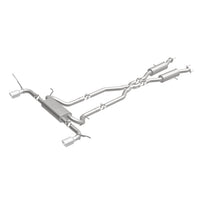 Load image into Gallery viewer, MagnaFlow Cat-Back SS 2.5in Dual Split Rear 4in Black Tip 11-16 Jeep Grand Cherokee 5.7L V8/3.6L V6 - 19216