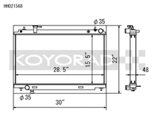 Load image into Gallery viewer, Koyo 03-06 Nissan 350Z 3.5L V6 Radiator - HH021568