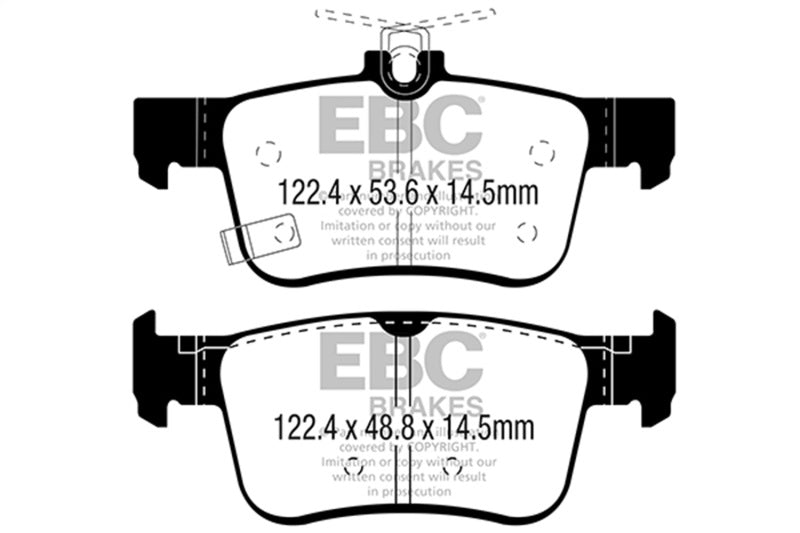 EBC 2017+ Honda Civic Type-R Redstuff Rear Brake Pads - DP32301C