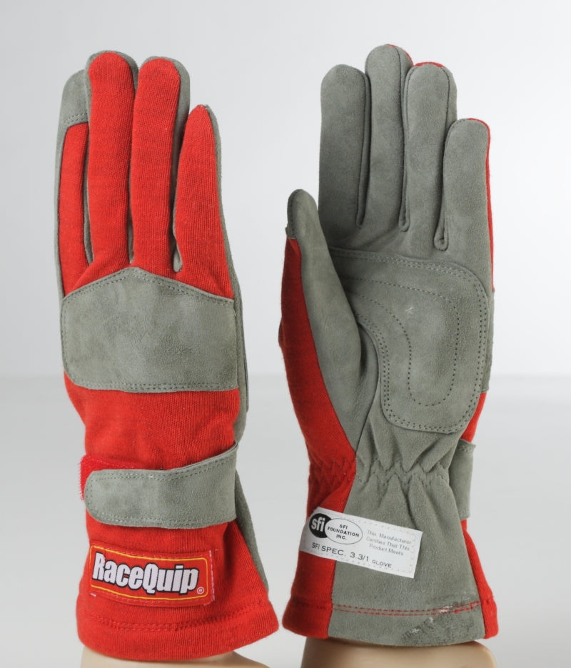 RaceQuip Red 1-Layer SFI-1 Glove - Medium - 351013