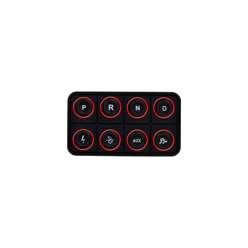 AEM EV 8 Button Keypad CAN Based Programmable Backlighting - 30-8400