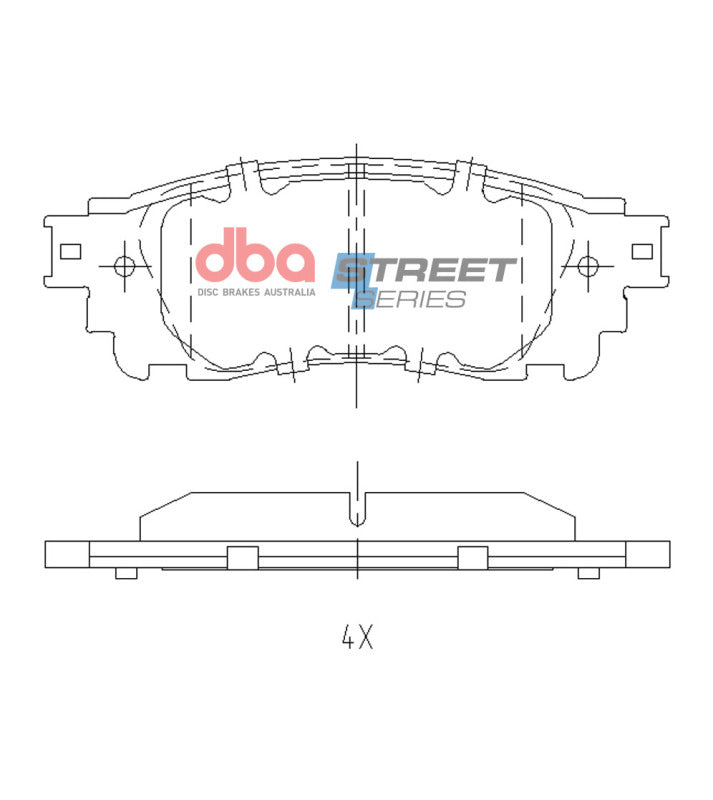 DBA 2018+ Toyota C-HR Street Series Rear Brake Pads - DB2419SS
