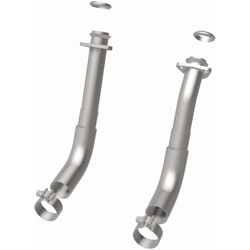 MagnaFlow 66-72 Chevy C10 Pickup V8 2-Piece Front Exhaust Pipe Kit (2in Tubing/Clamps/Inlet Flanges) - 15380