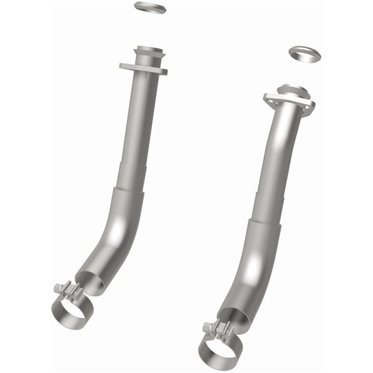 MagnaFlow 66-72 Chevy C10 Pickup V8 2-Piece Front Exhaust Pipe Kit (2in Tubing/Clamps/Inlet Flanges) - 15380