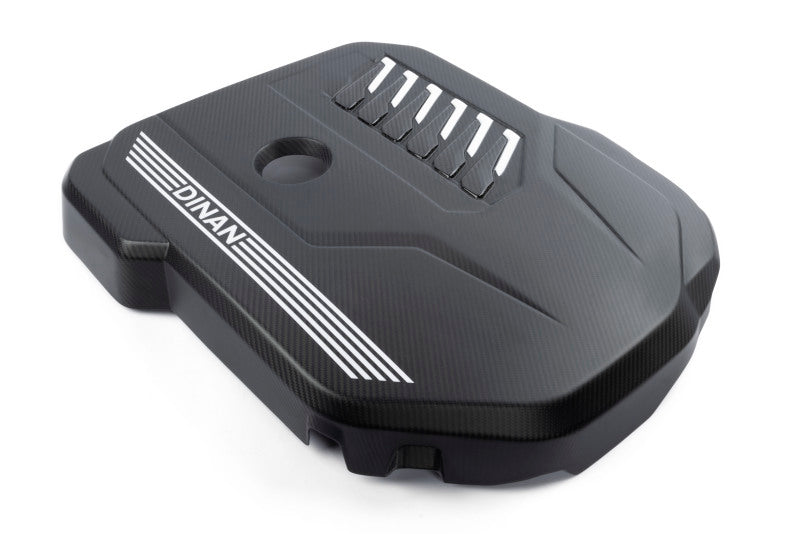 Dinan 19-26 BMW B58D (G01/G02/G20/G22/G23/G26/G42) Matte Carbon Fiber Engine Cover w/Gloss Accents - D590-0004