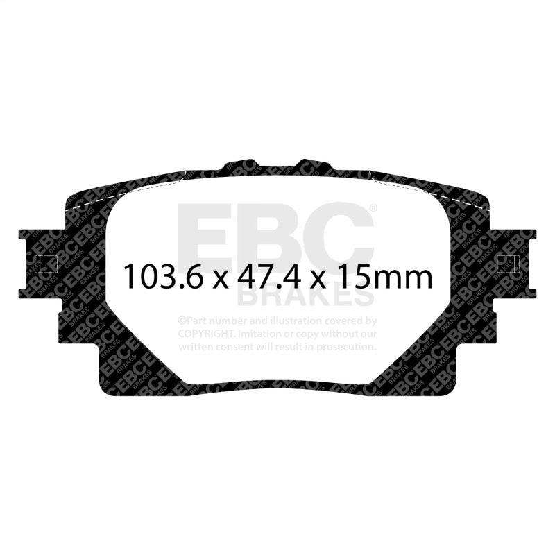 EBC 21-25 Lexus RC350/RC350 F Sport Redstuff Rear Brake Pads - DP33132C