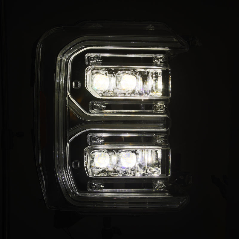AlphaRex 2023 Ford F250-F450SD  Luxx Series LED Proj Hdlights/ Chrome Activation Lt/ Seq Signal/DRL - 880911