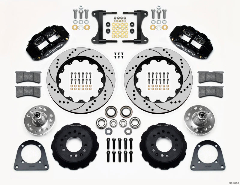 Wilwood Narrow Superlite 6R Front Hub Kit 14.00in Drilled TCI-IFS 71-78 (Pinto Based) - 140-13225-D